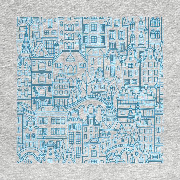 Copy of Seamless pattern, Amsterdam typical dutch houses by kavalenkava